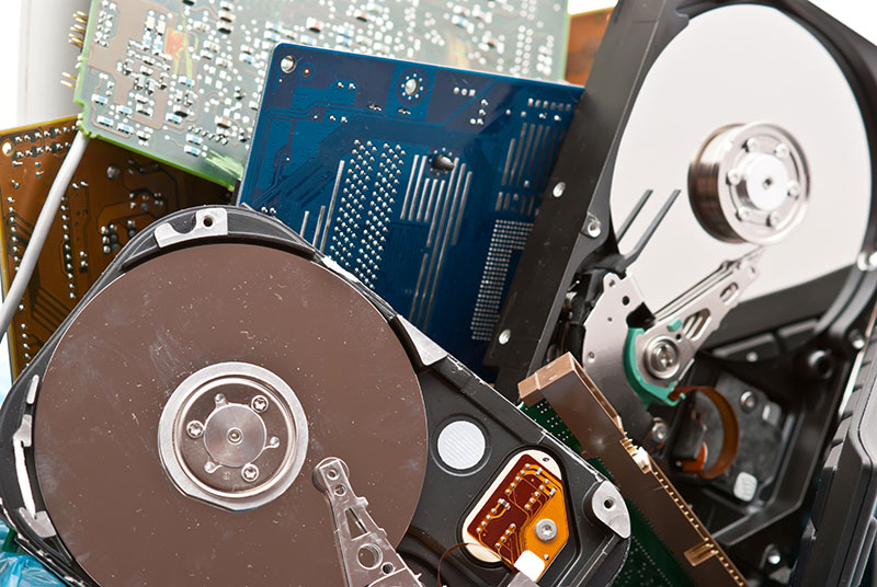 Hard drive shredding