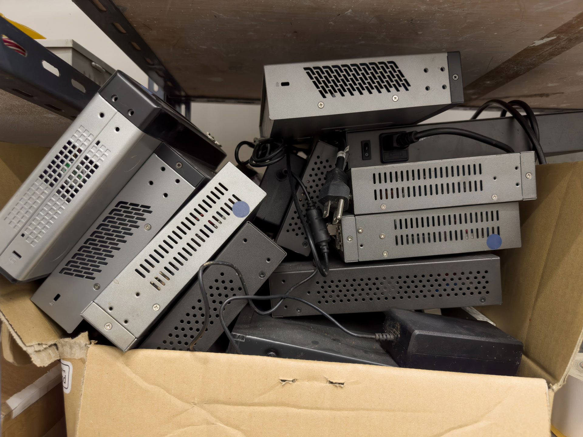 Computer router recycling