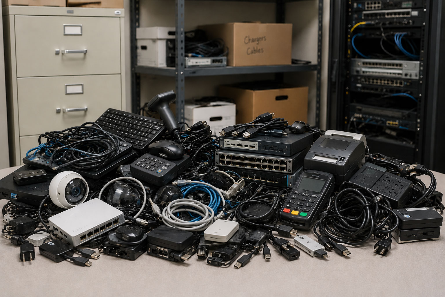 Small items for electronics recycling