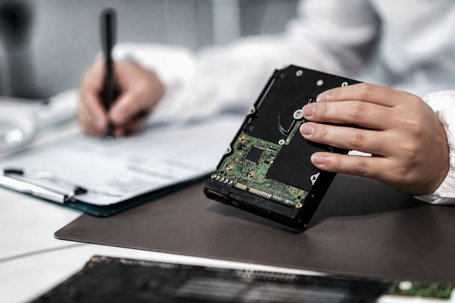 Hard drive destruction documentation